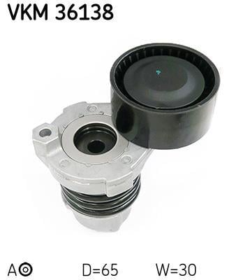 Polea tensora, correa auxiliar servicios SKF ref. VKM 36138
